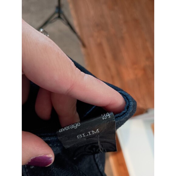 NWT Lane Bryant Dark Wash Slim Straight Average Womens Jeans Plus Size 24 - Picture 5 of 9